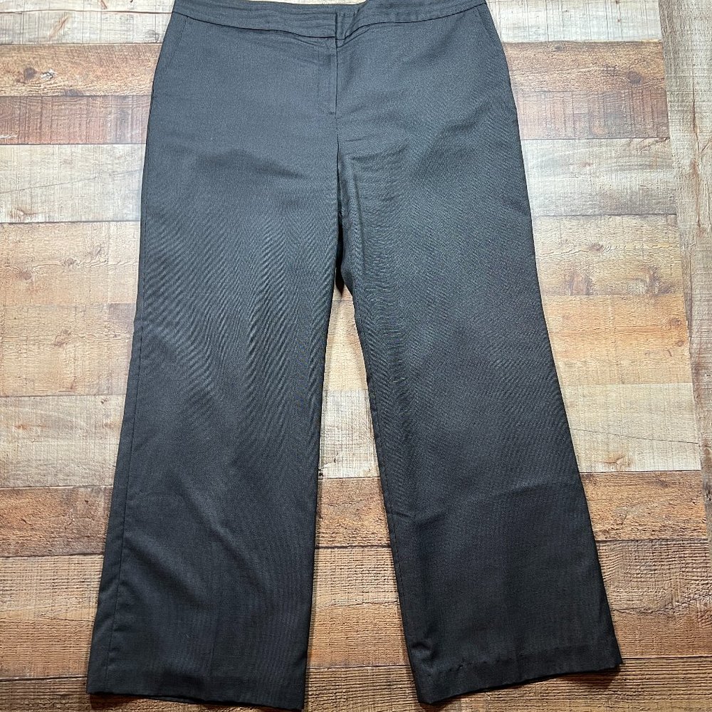 Women's Ann Taylor Brown Signature Fit Lined Wide Leg Pants size 16
